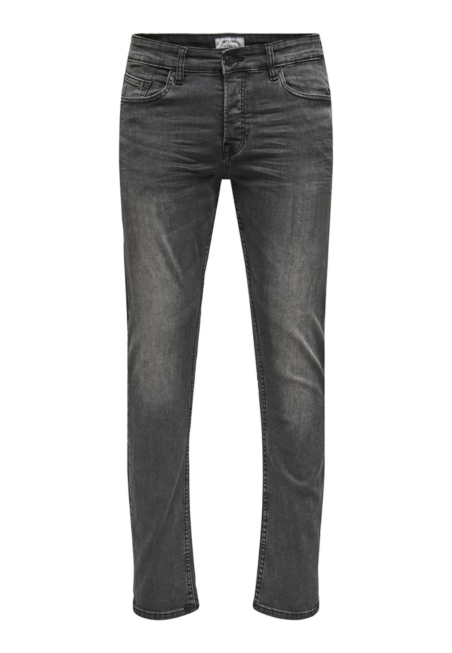 Only & Sons Loom Black Washed lange Hose