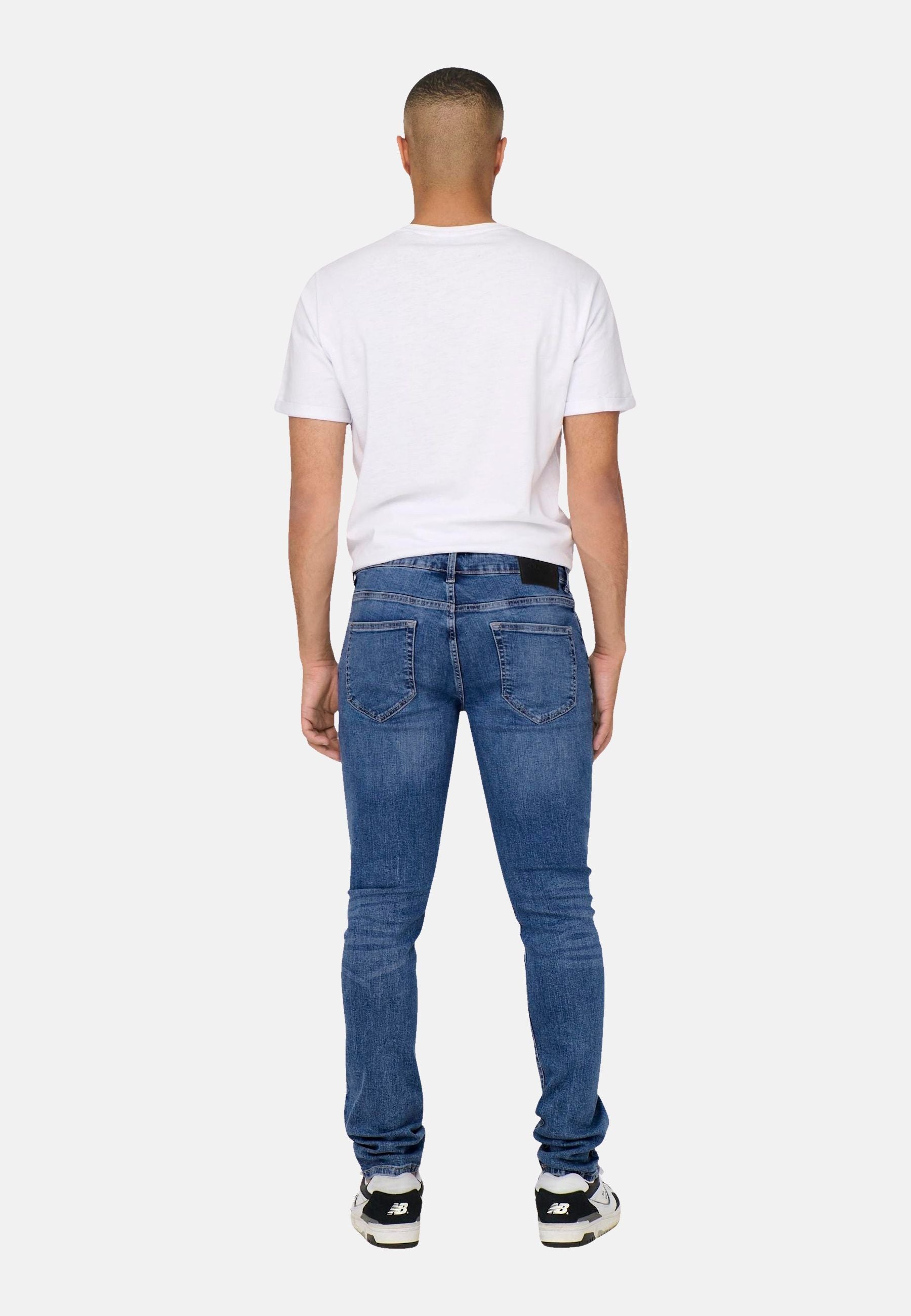 Only & Sons Loom Slim M. Blue lange Hose