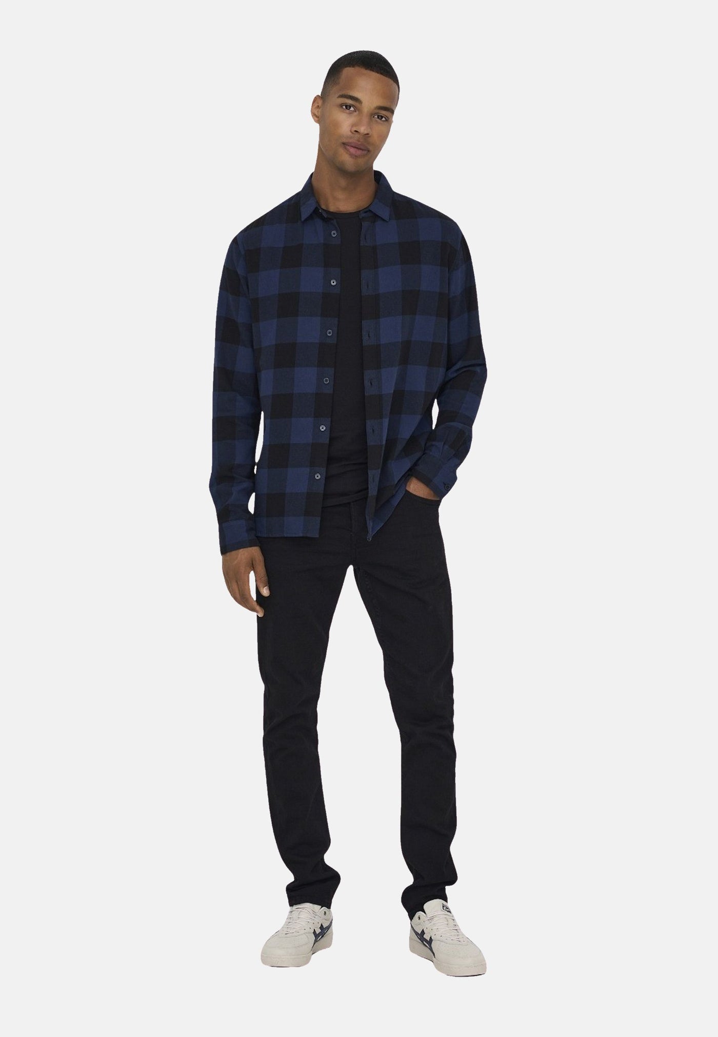 Only & Sons Loom Black lange Hose