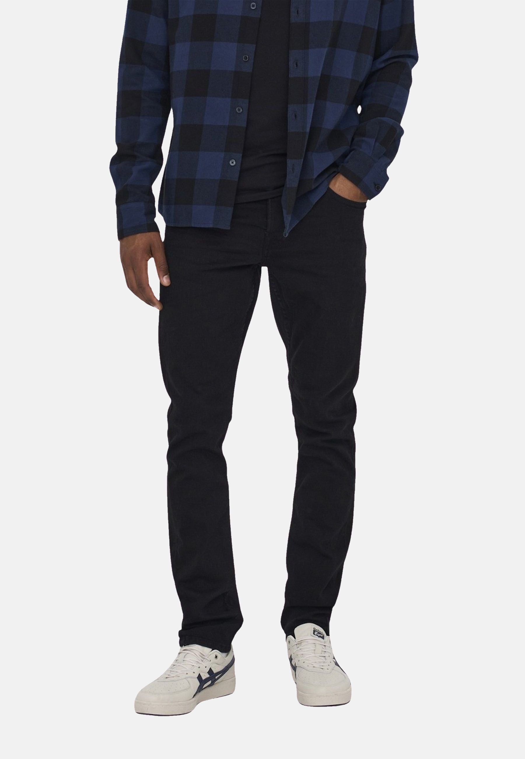 Only & Sons Loom Black lange Hose