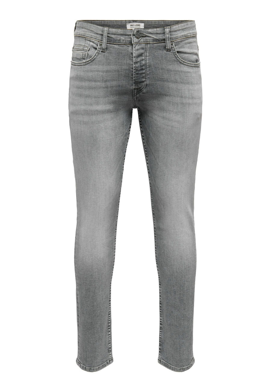 Only & Sons Loom Slim Grey lange Hose
