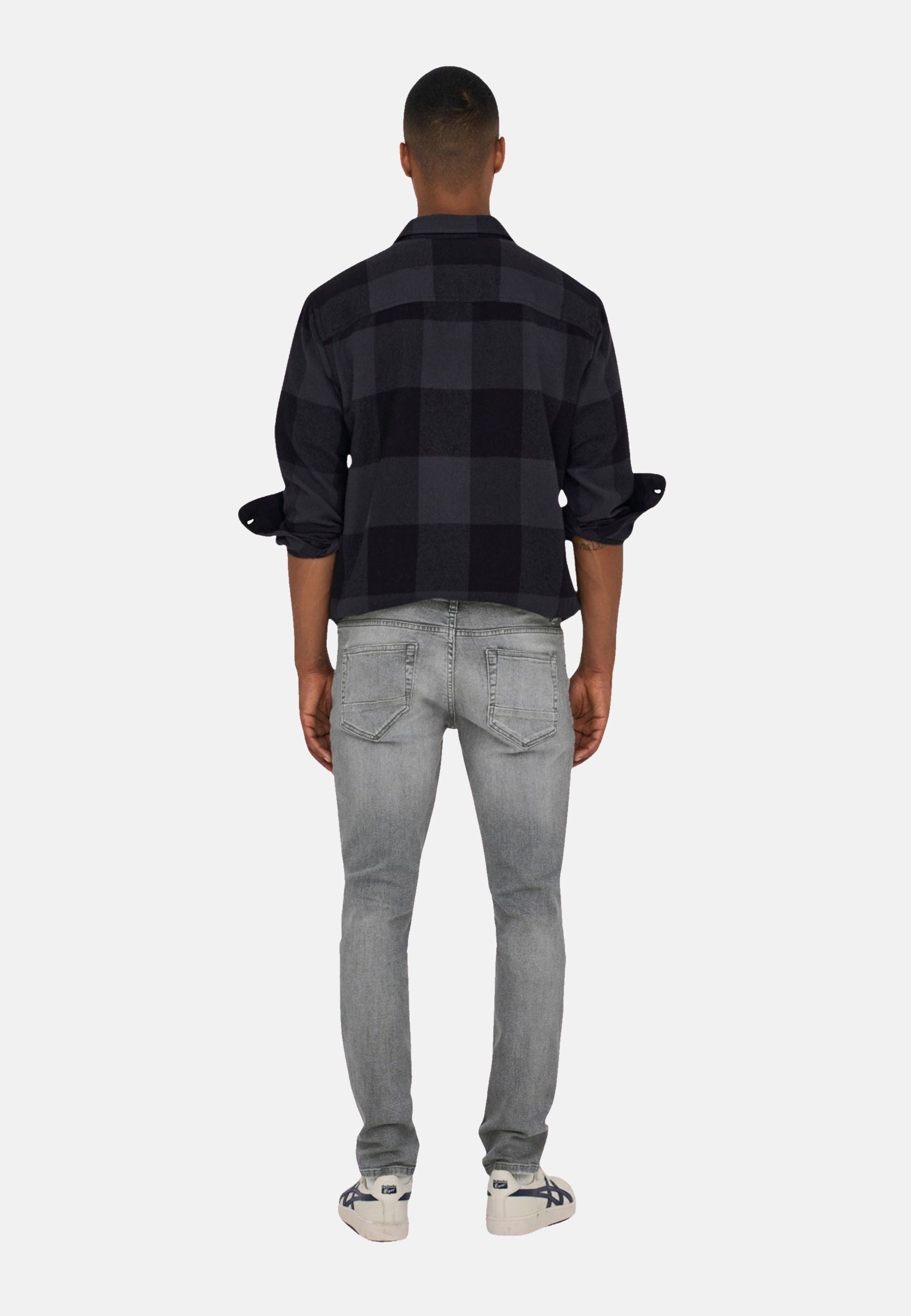 Only & Sons Loom Slim Grey lange Hose