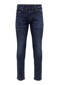 Only & Sons Loom Slim D. Blue lange Hose