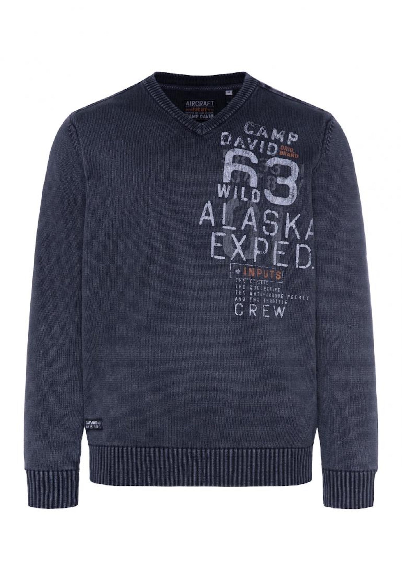 Camp David Strickpullover V-Neck
