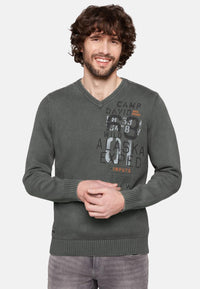 Camp David Strickpullover V-Neck