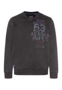 Camp David Strickpullover V-Neck