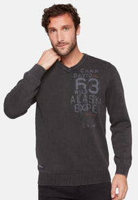Camp David Strickpullover V-Neck