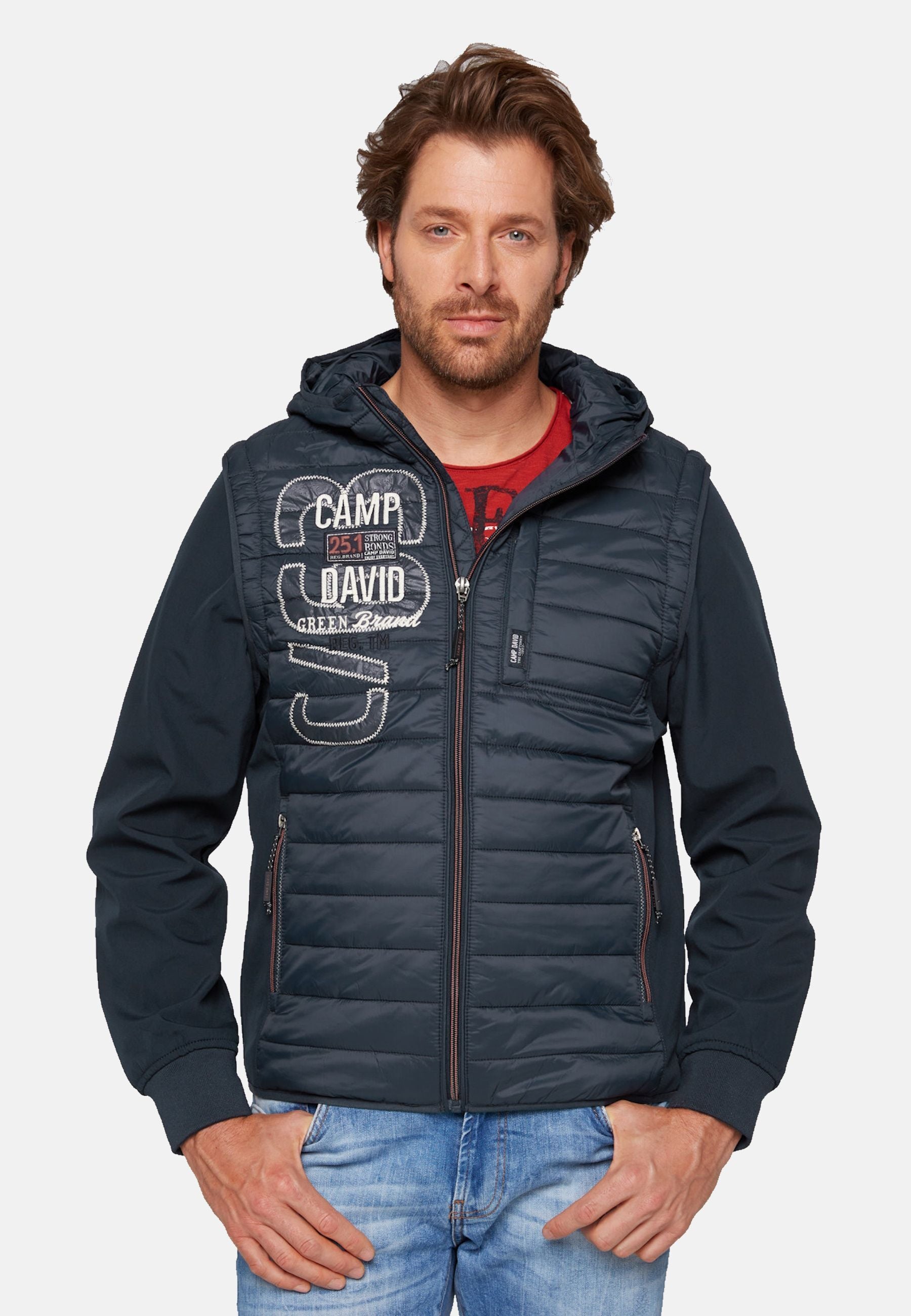 Camp David halb Stepp- und Softshelljacke