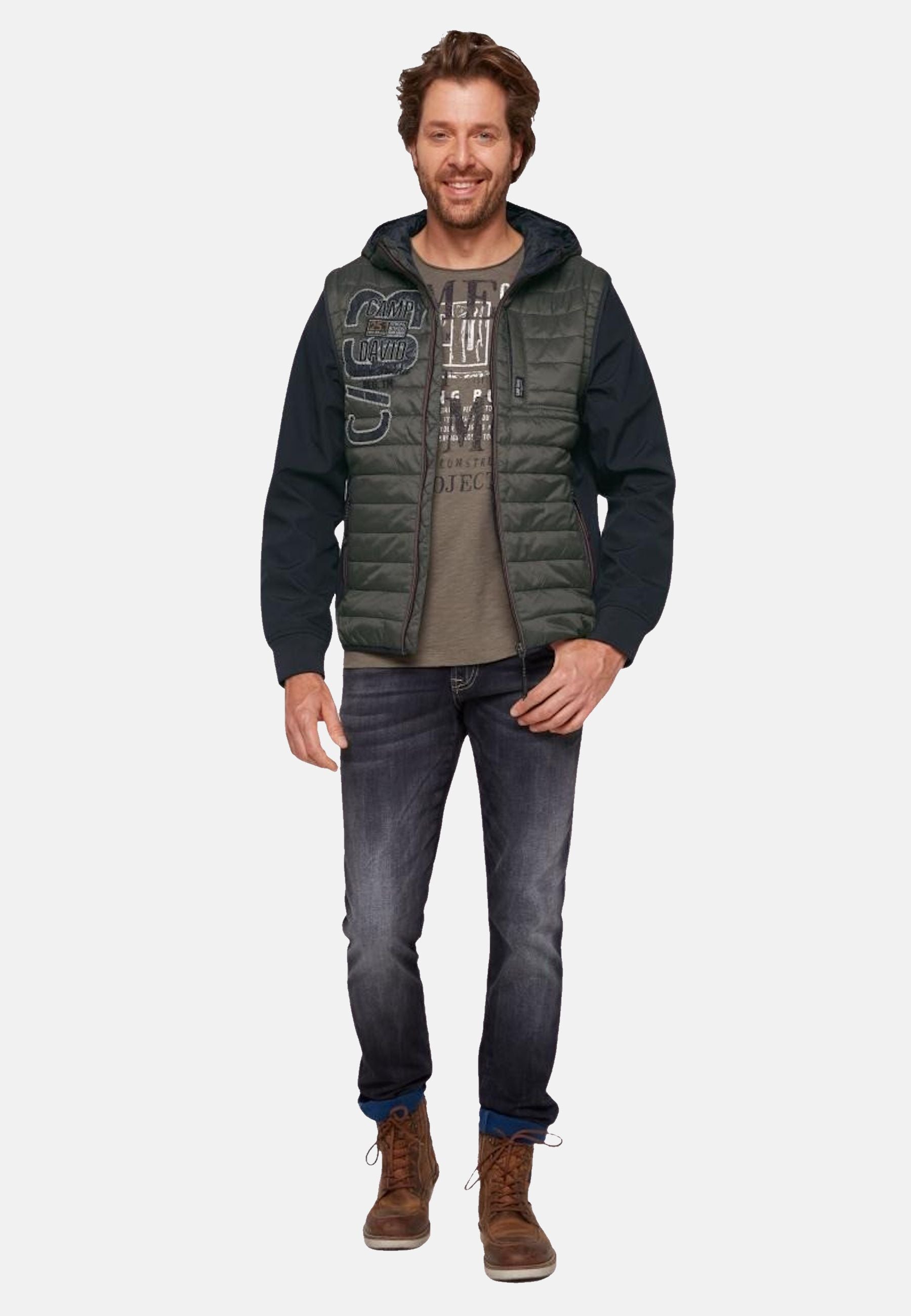 Camp David halb Stepp- und Softshelljacke