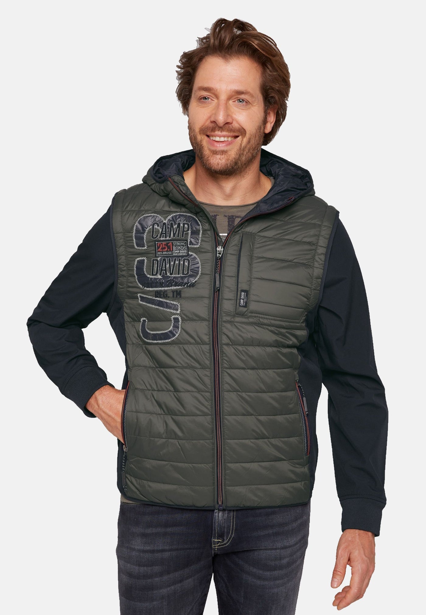 Camp David halb Stepp- und Softshelljacke
