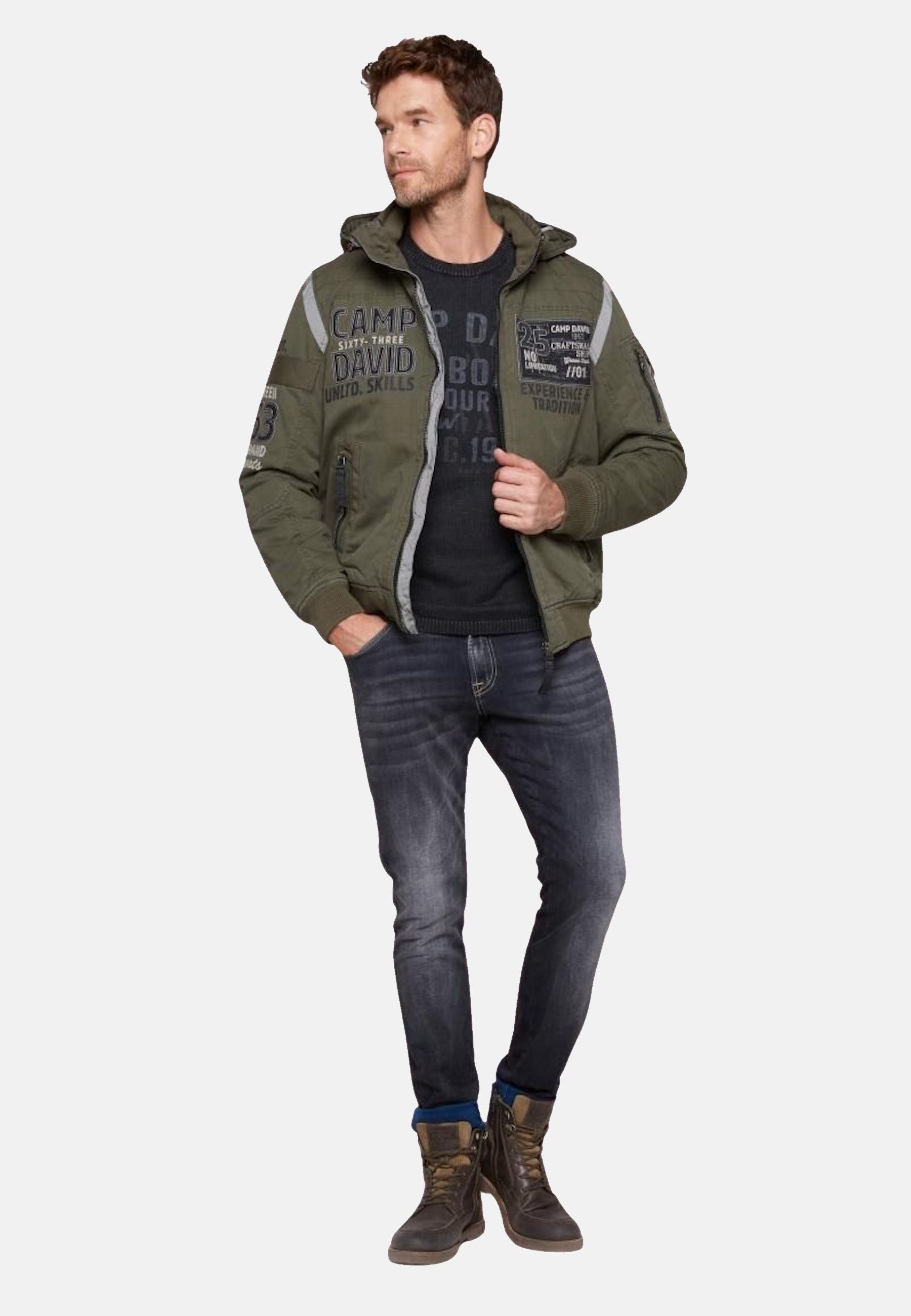 Camp David wattierter Blouson