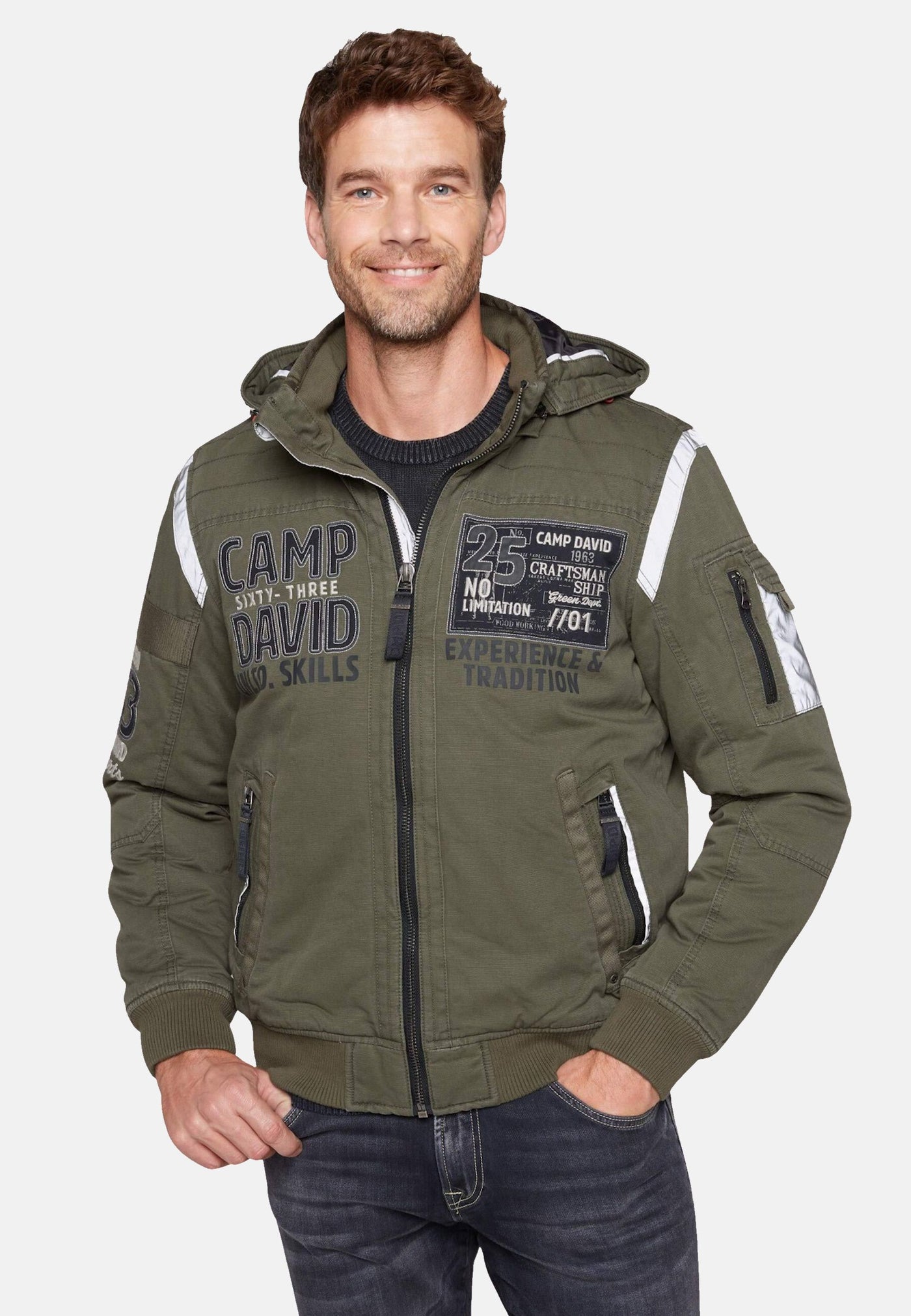 Camp David wattierter Blouson