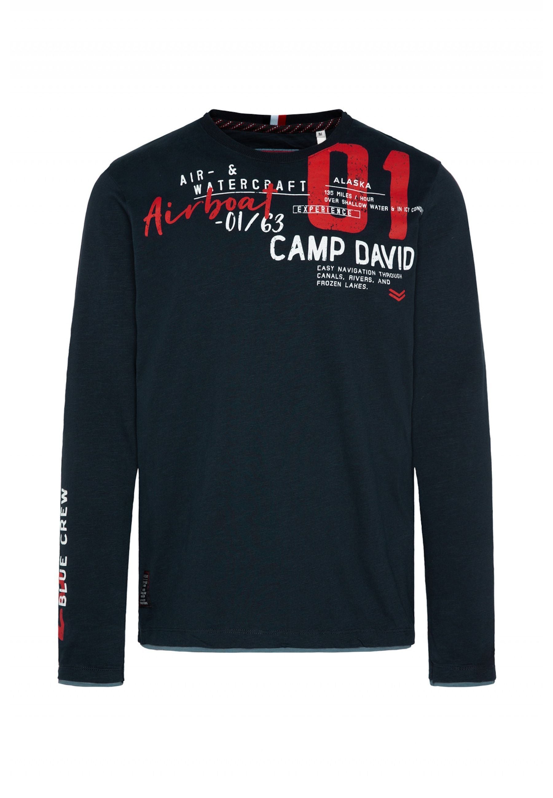 Camp David ALASKA ICE TOUR Langarmshirt