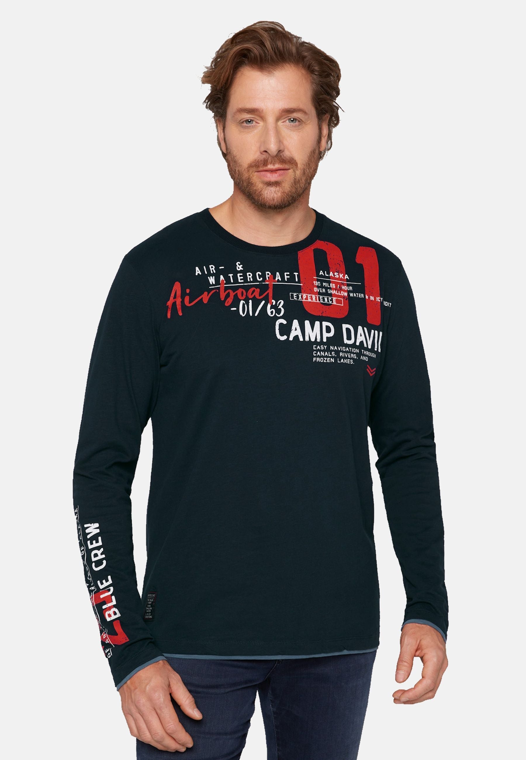 Camp David ALASKA ICE TOUR Langarmshirt