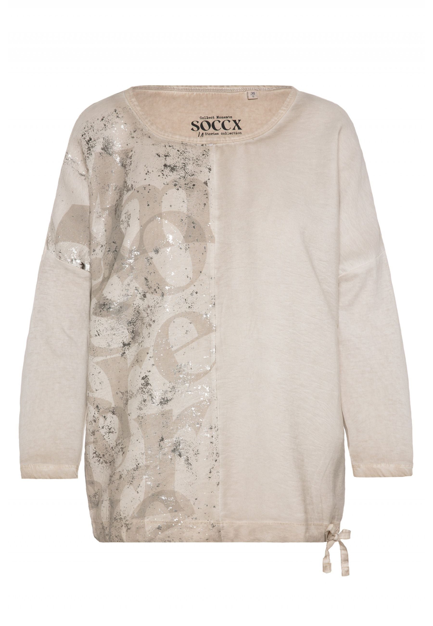Soccx MEMORY LANE Shirt mit 3/4-Ärmeln
