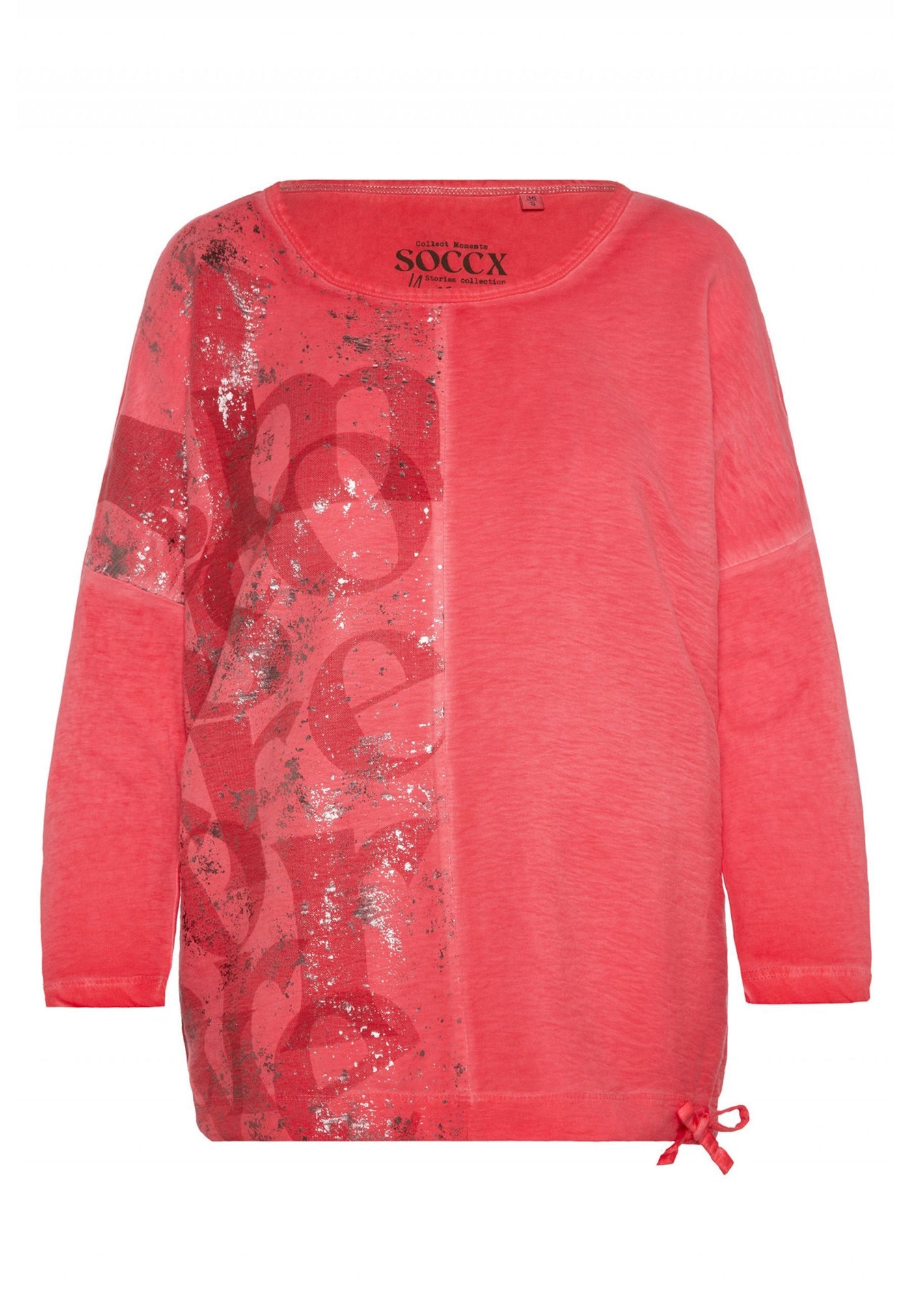 Soccx MEMORY LANE Shirt mit 3/4-Ärmeln