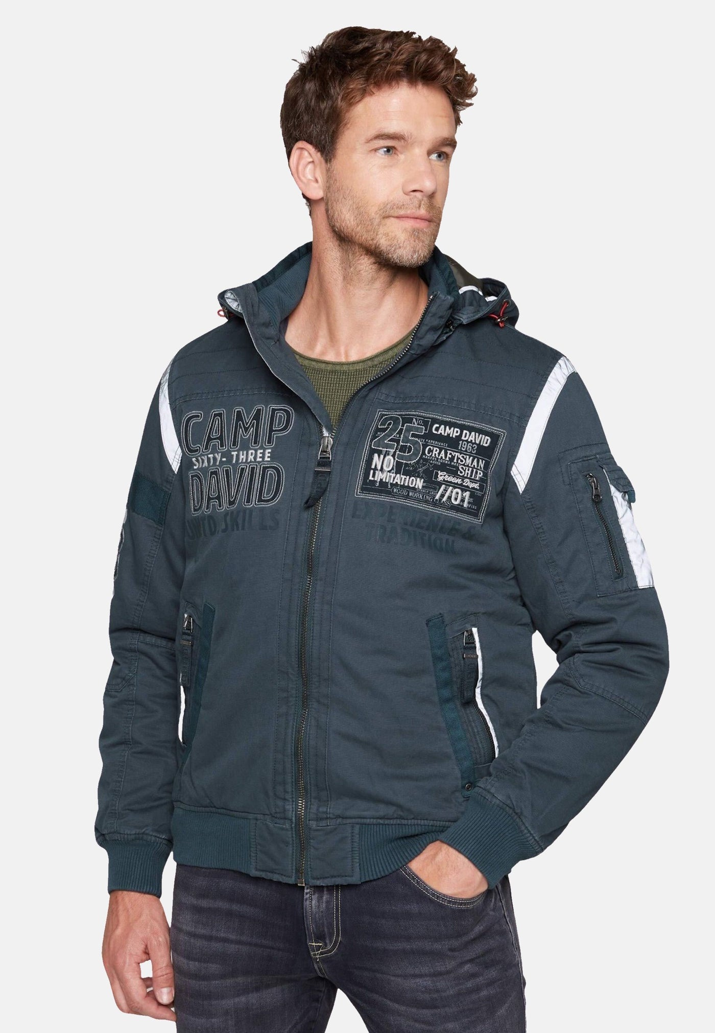 Camp David wattierter Blouson