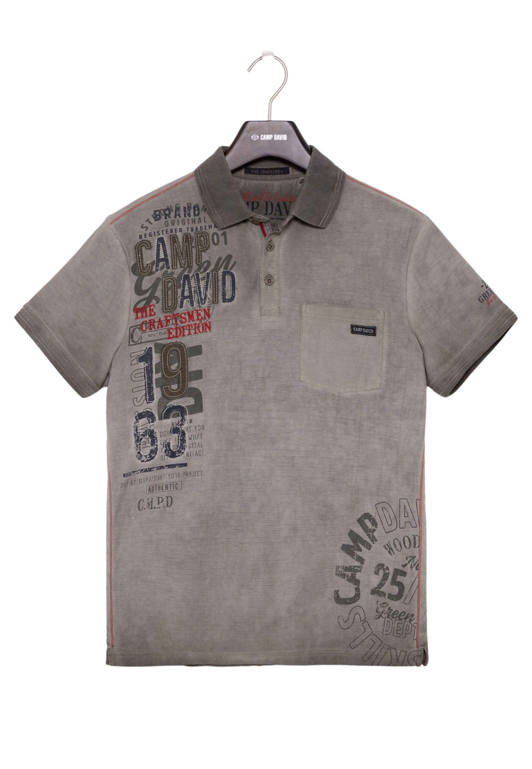Camp David THE CRAFTSMEN Polo-Kurzarmshirt