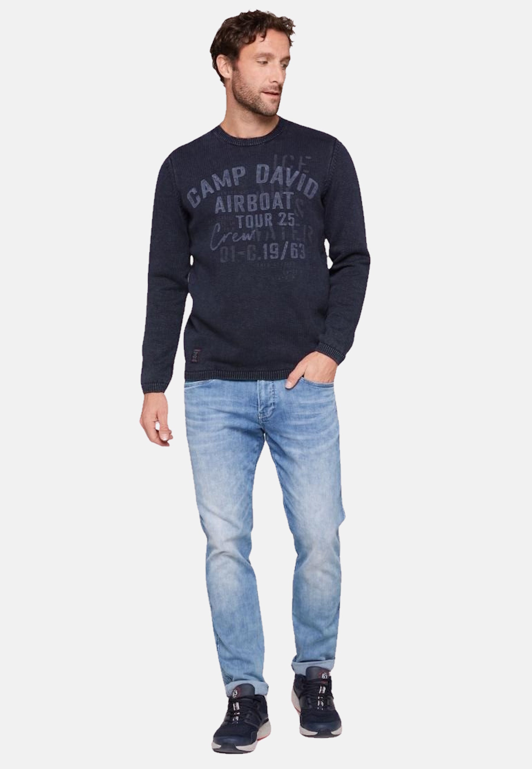 Camp David Strickpullover R-Neck