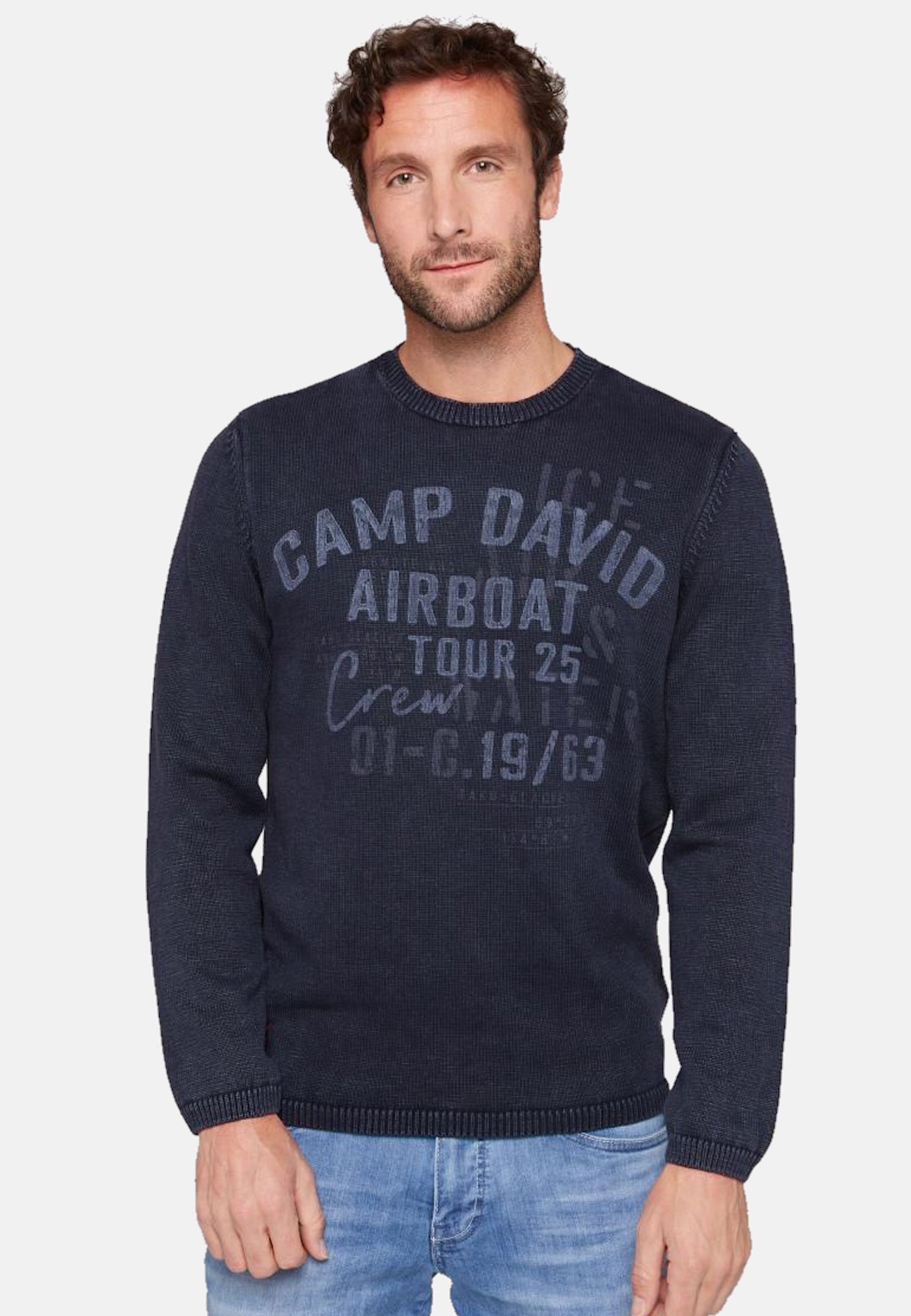 Camp David Strickpullover R-Neck