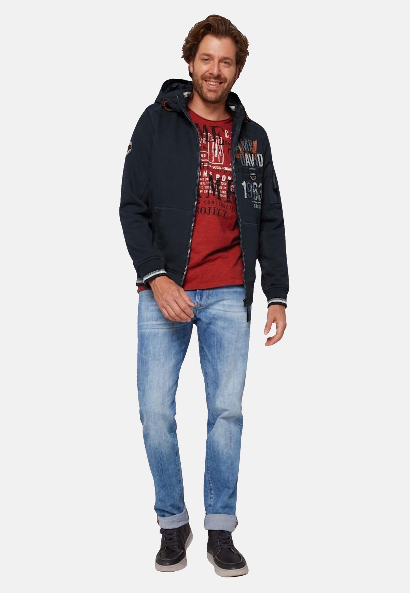 Camp David THE CRAFTSMEN Kapuzensweatjacke