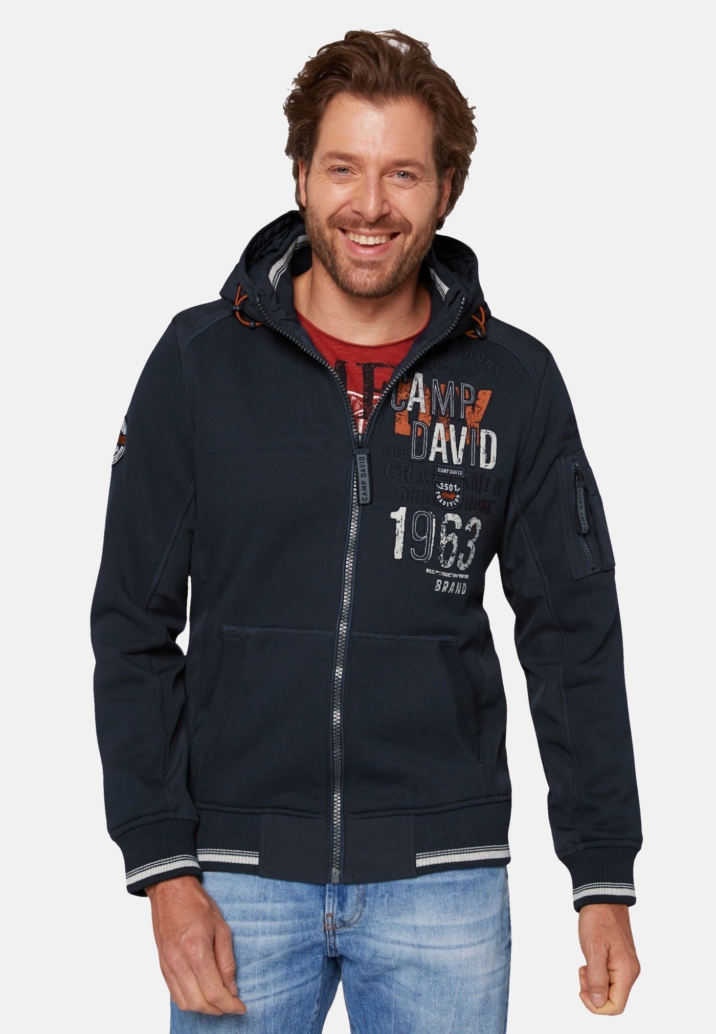 Camp David THE CRAFTSMEN Kapuzensweatjacke
