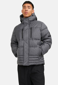 Jack & Jones YOG Steppjacke mit Kapuze und Reißverschluss
