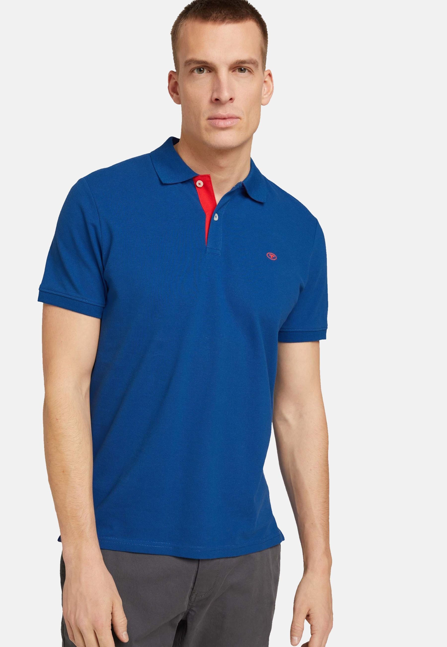 Tom Tailor Basic Poloshirt mit kleiner Logo-Stickerei