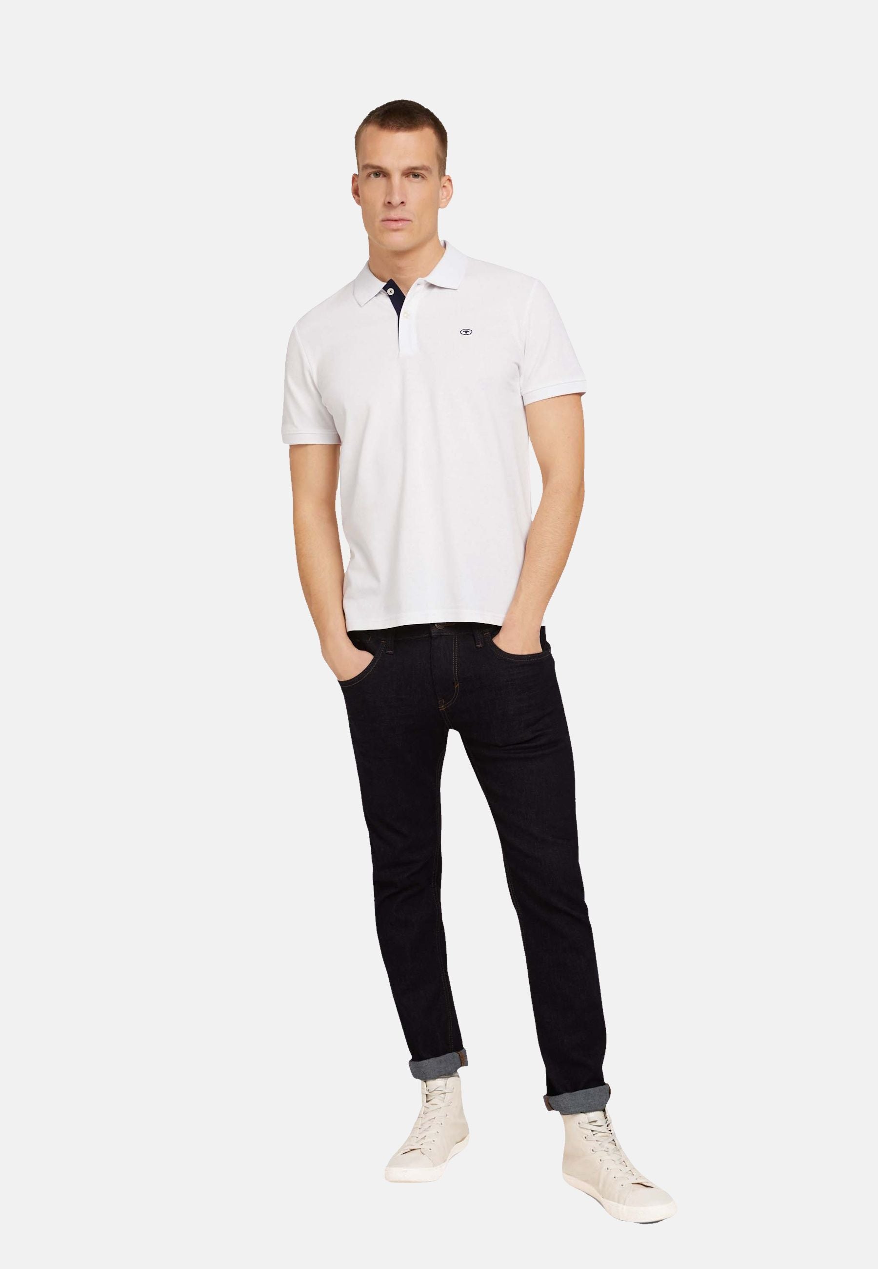Tom Tailor Basic Poloshirt mit kleiner Logo-Stickerei