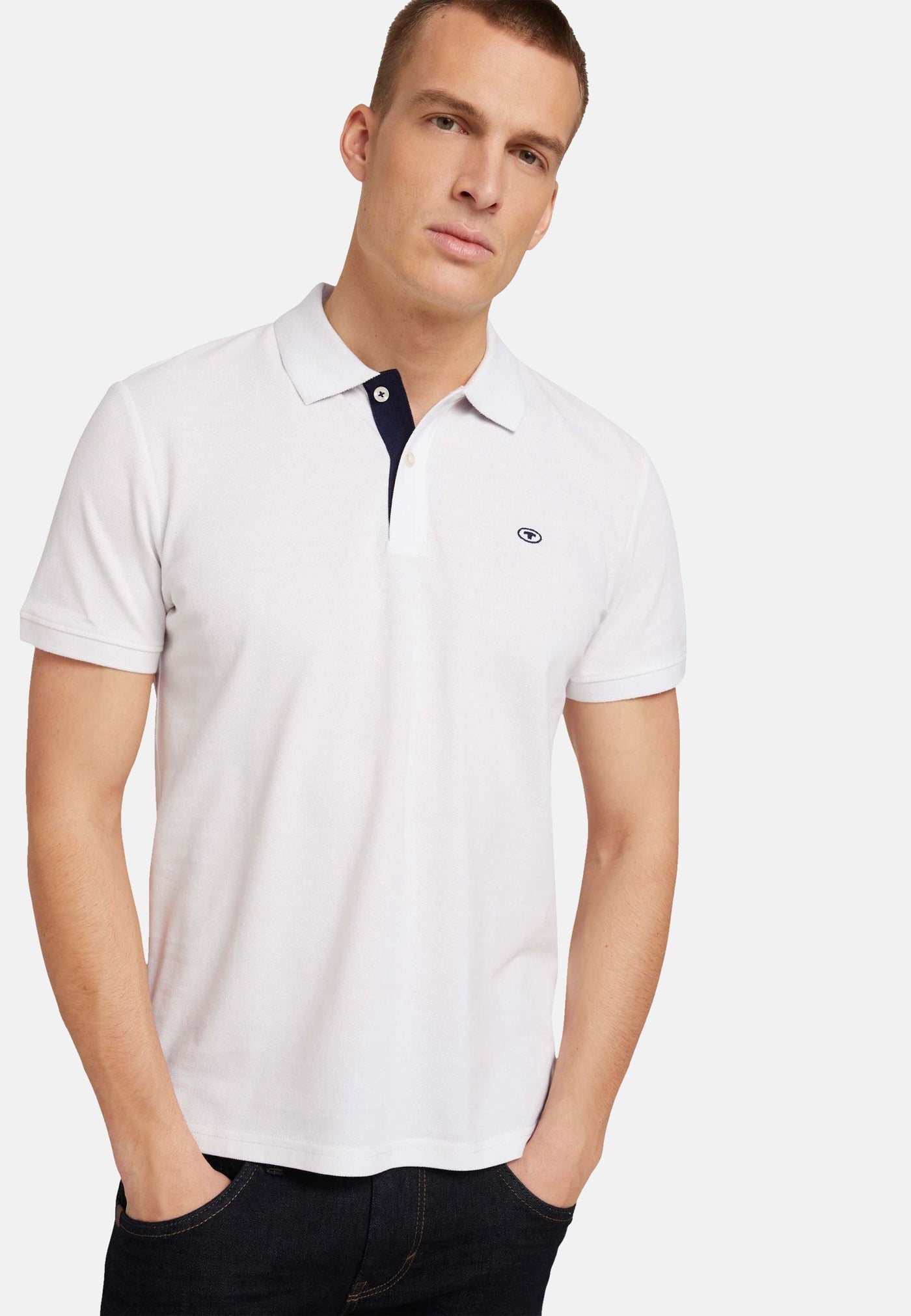 Tom Tailor Basic Poloshirt mit kleiner Logo-Stickerei