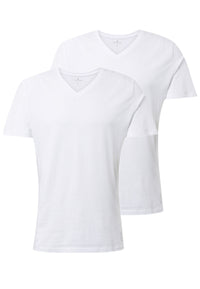 Tom Tailor 2er Pack T-Shirts V-Neck Basic TT Tee