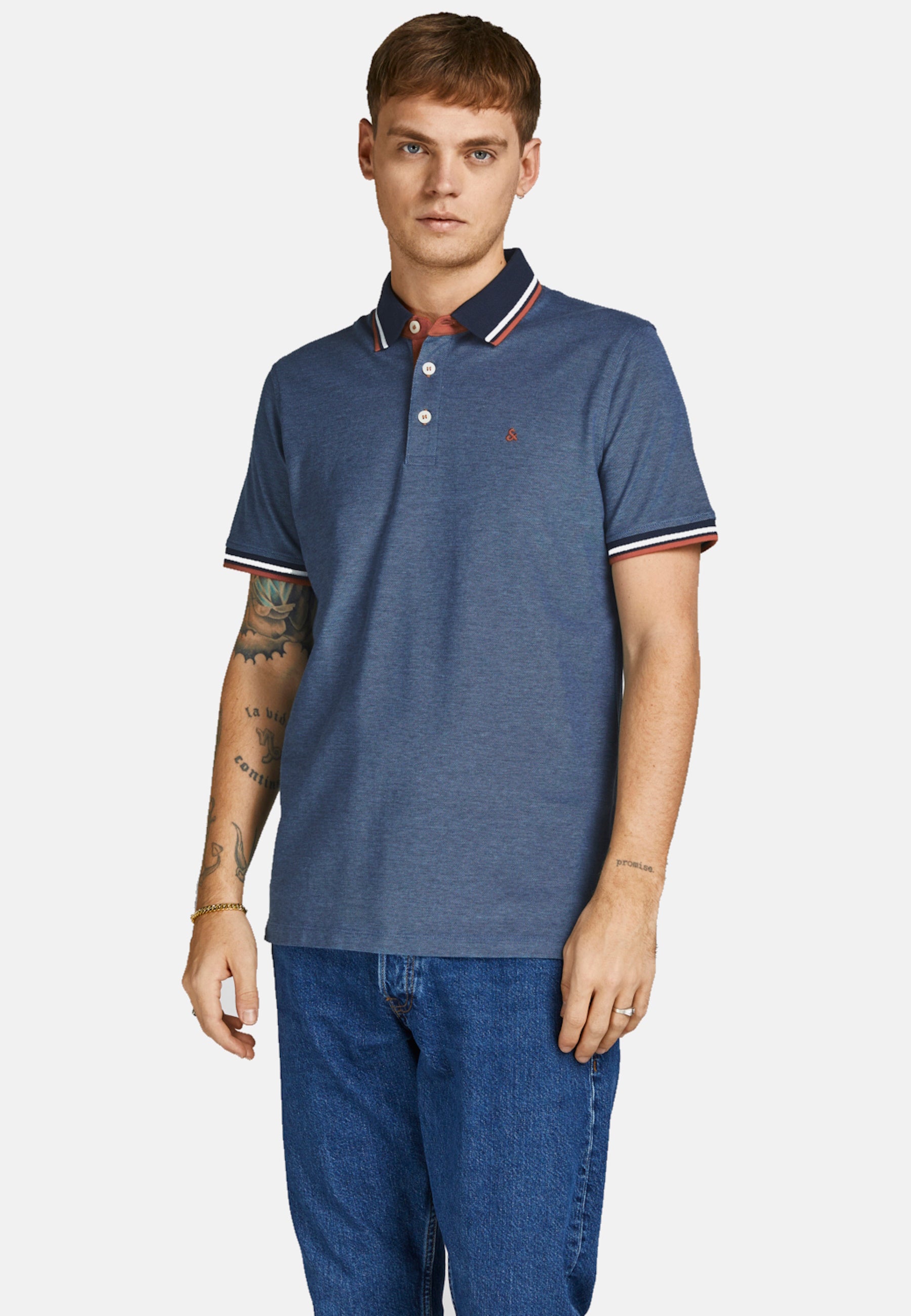 Jack & Jones 2 Pack Poloshirt JJEPAULOS POLO Shortsleeve