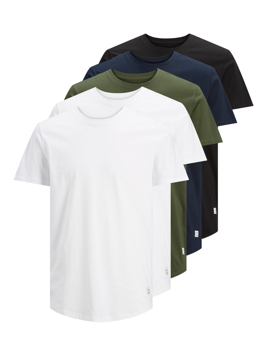 Jack & Jones 5 Pack T-Shirt Rundhals JJENOA TEE CREW NECK