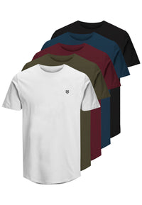 Jack & Jones BRODY TEE SS CREW NECK Kurzarmshirt 5er Pack