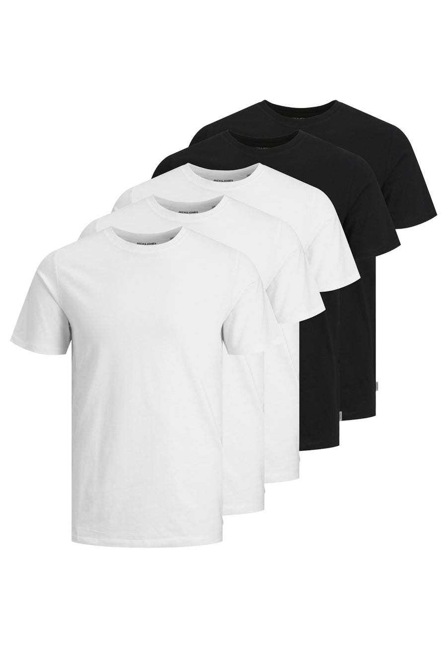 Jack & Jones 5 Pack T-Shirt Rundhals JJEORGANIC BASIC O-NECK