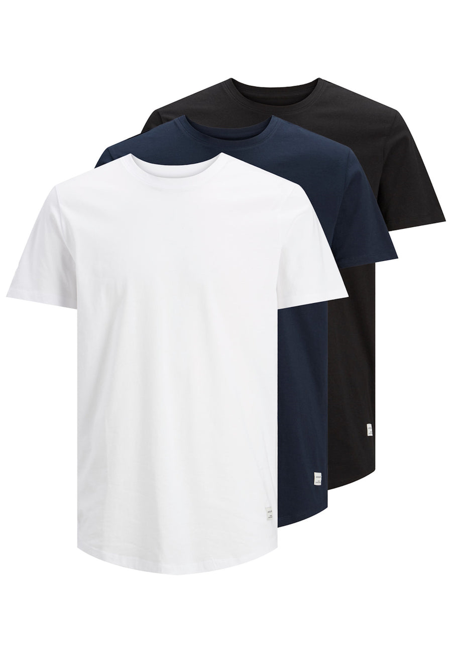 Jack & Jones 3 Pack T-Shirt JJENOA TEE CREW NECK