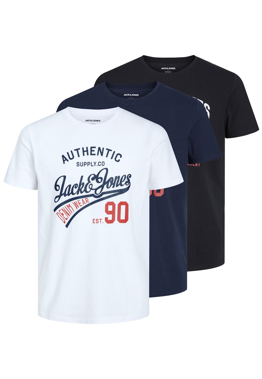 Jack & Jones ETHAN CREW NECK Kurzarmshirt 3er Pack