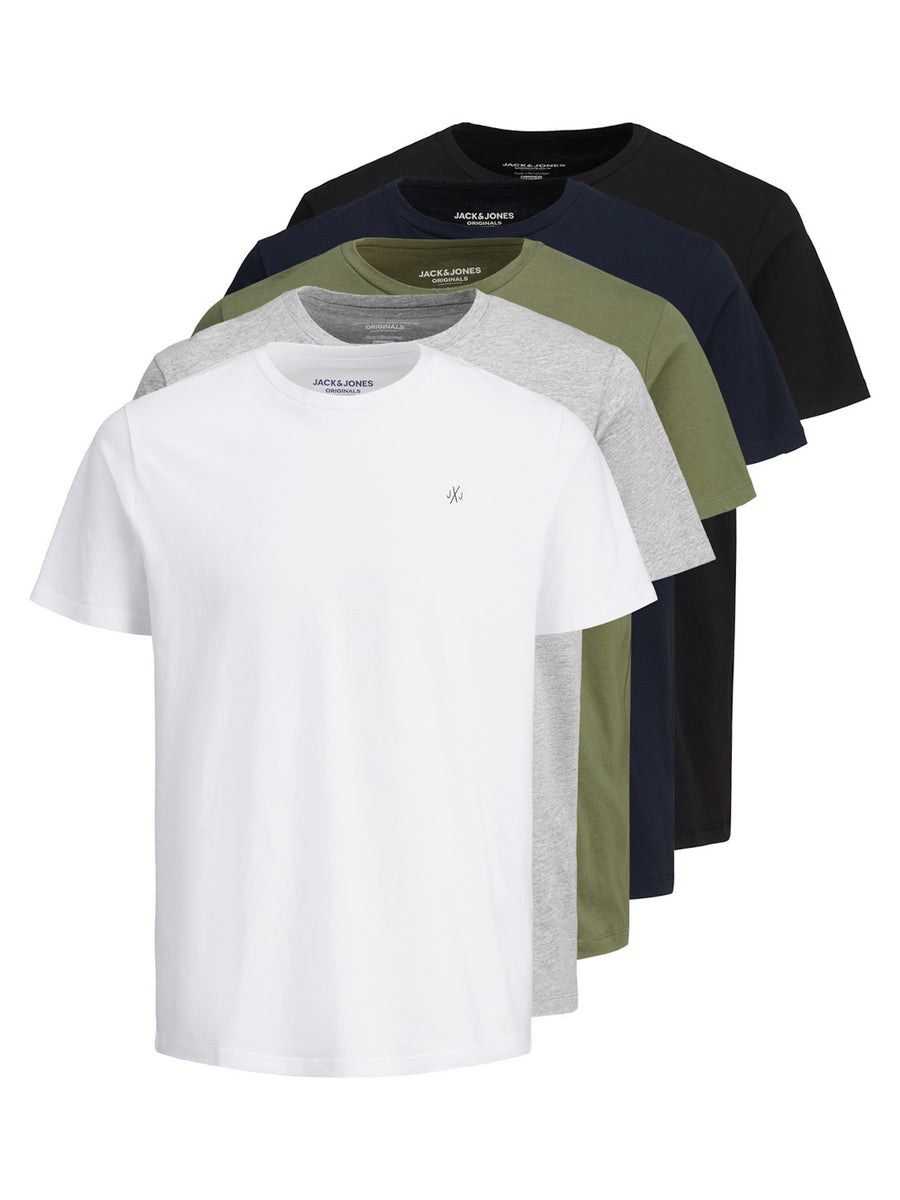 Jack & Jones 5 Pack JORJXJ TEE CREW NECK