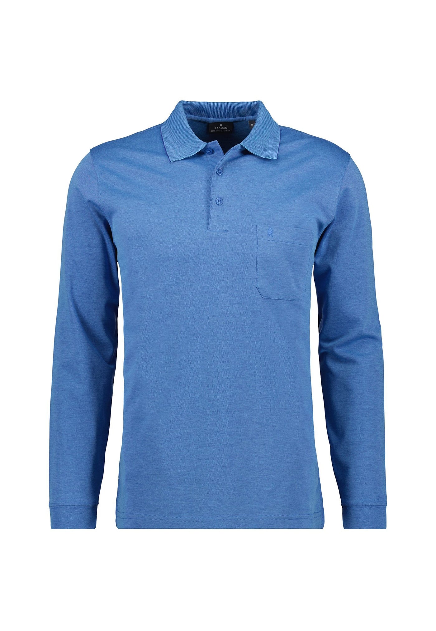 Ragman Langarmshirt mit Polokragen