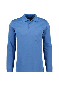 Ragman Langarmshirt mit Polokragen