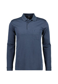Ragman Langarmshirt mit Polokragen