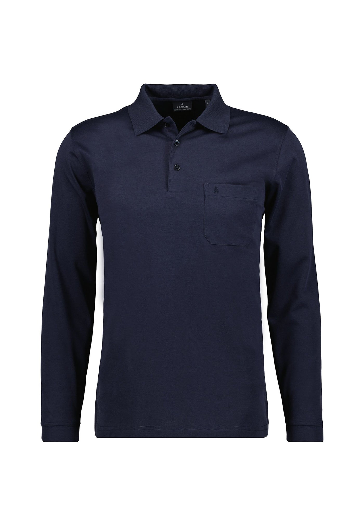 Ragman Langarmshirt mit Polokragen