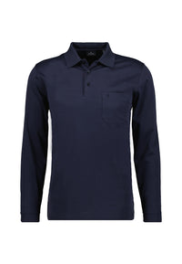 Ragman Langarmshirt mit Polokragen