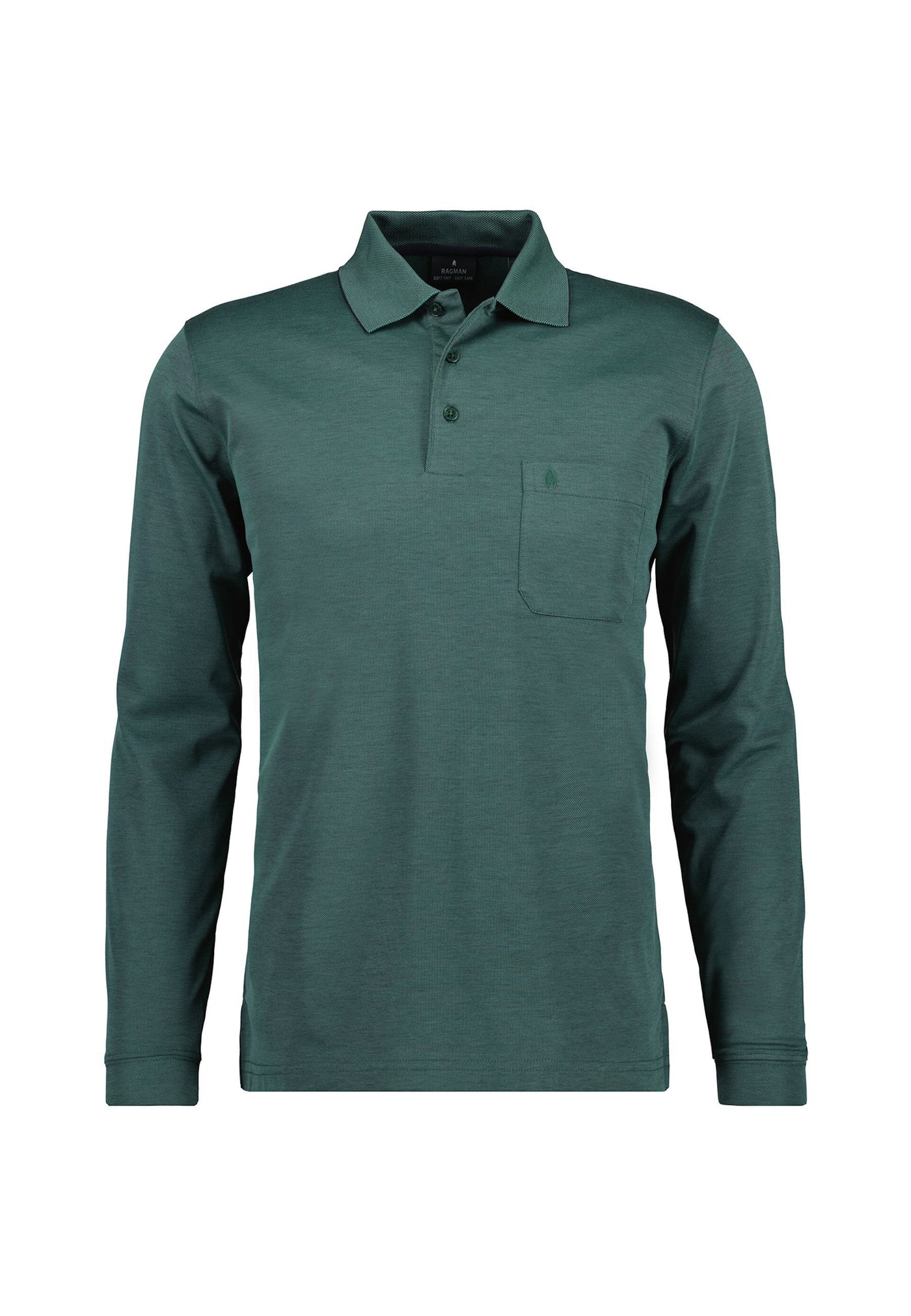 Ragman Langarmshirt mit Polokragen