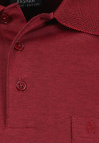 Ragman Langarmshirt mit Polokragen