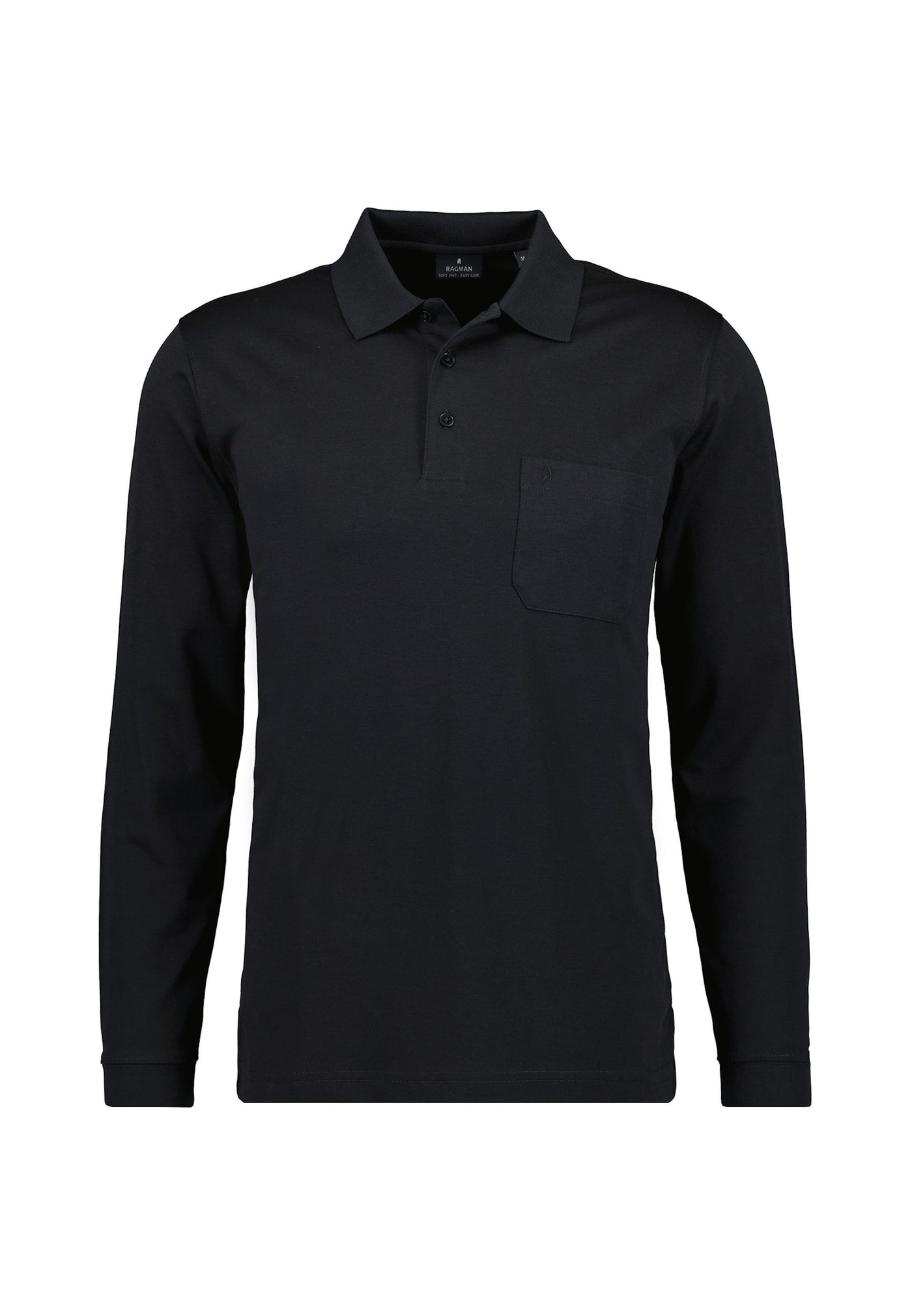 Ragman Langarmshirt mit Polokragen