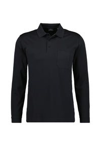 Ragman Langarmshirt mit Polokragen