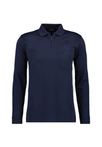 Ragman Langarmshirt mit Polokragen