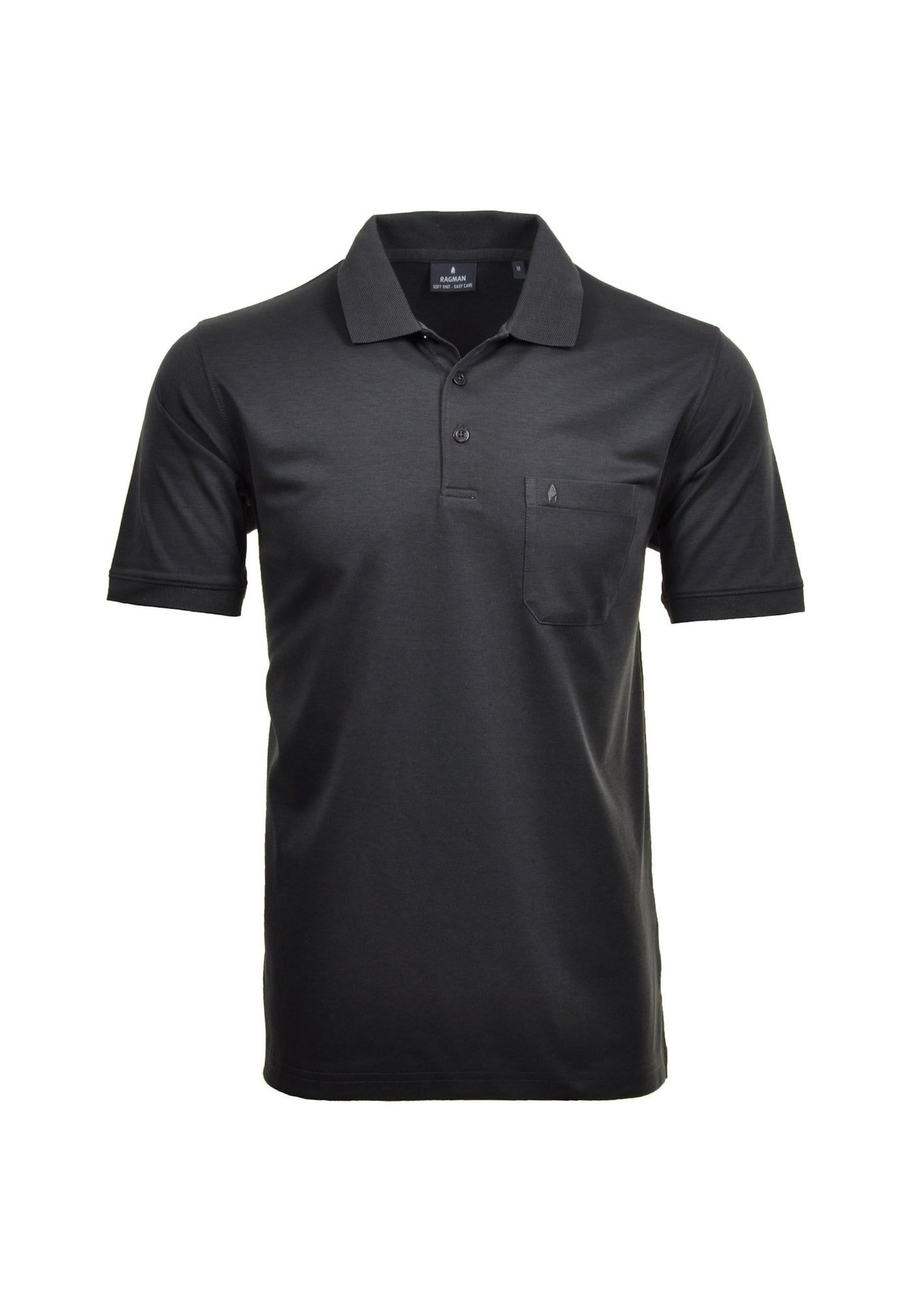 Ragman Kurzarmshirt mit Polokragen