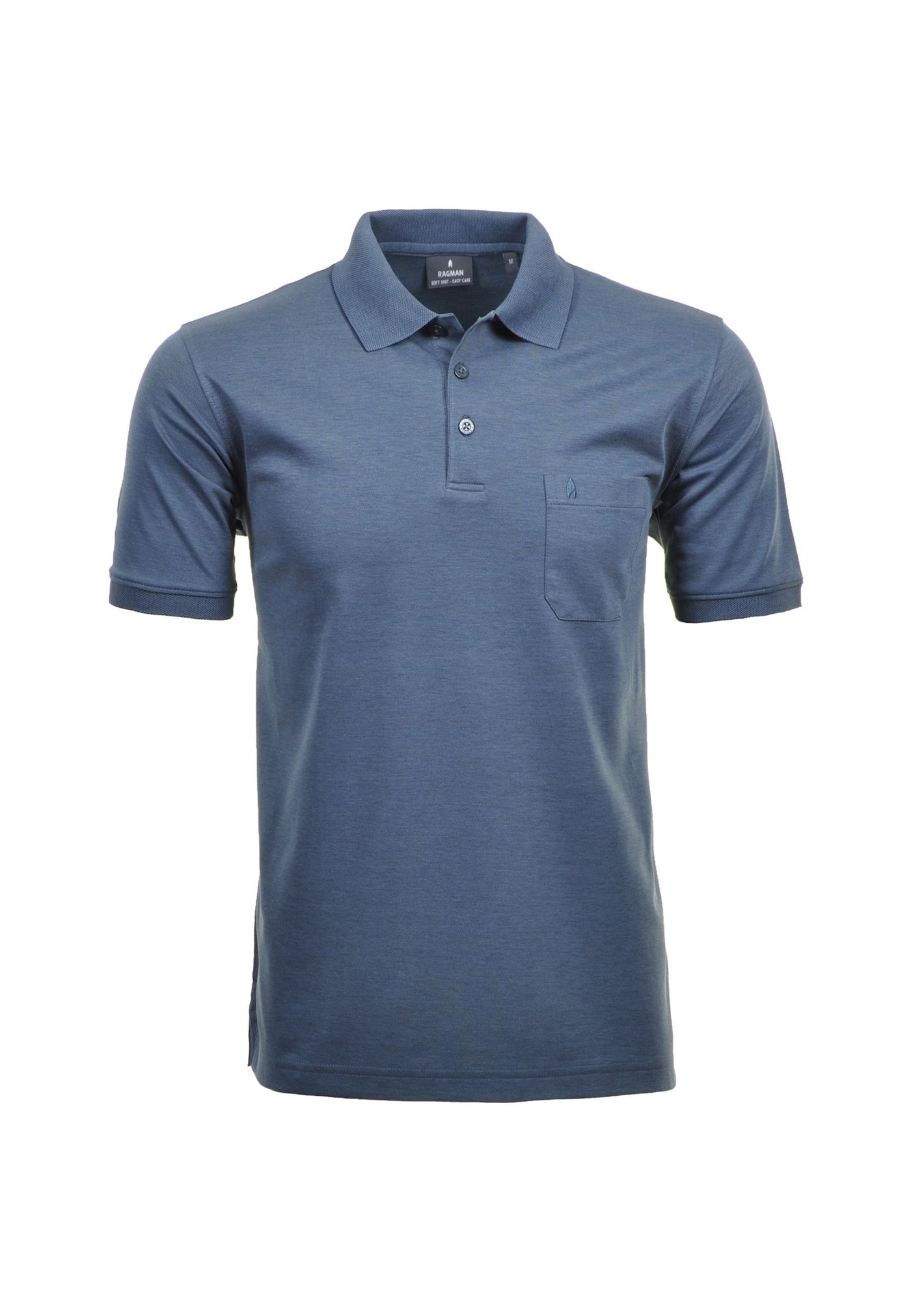Ragman Kurzarmshirt mit Polokragen